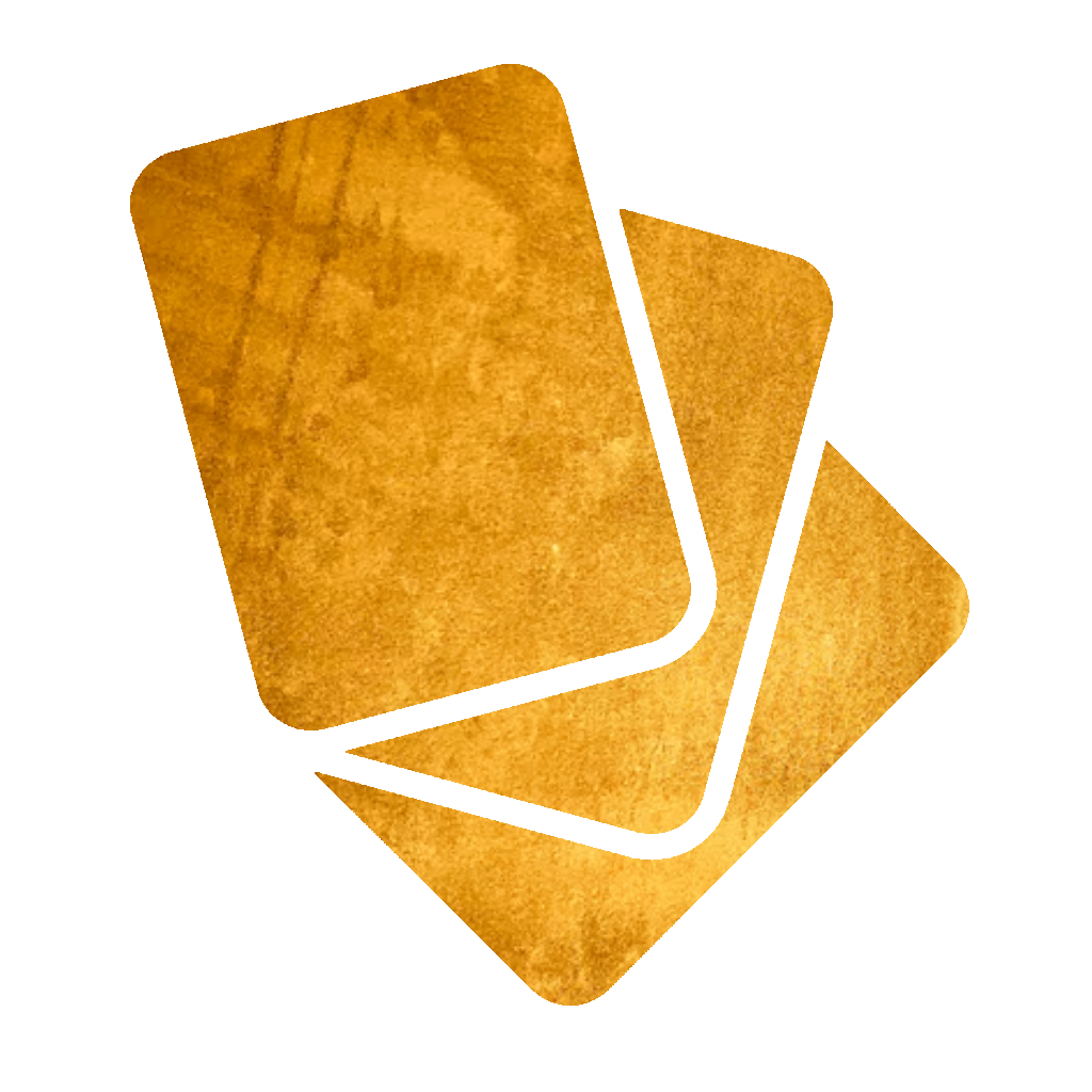 JustFlip! golden flashcards app icon